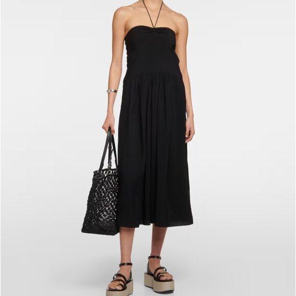 Vince Ruched Halter Dress - Picture 1 of 4